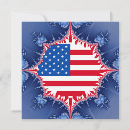 Convites American Flag Mandelbrot