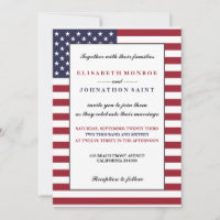 American Flag Wedding