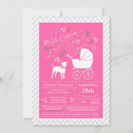 Convites American Stafforshire Terrier Dog Baby Shower