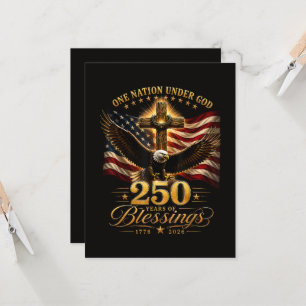 Convites Americano 250º Aniversário Patriótico EUA 4 de Jul
