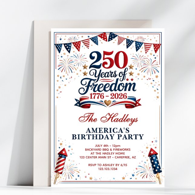 Convites America's 250th Anniversary (Criador carregado)