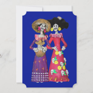 Convites Amigas Caveira Festa Dia Dos Mortos