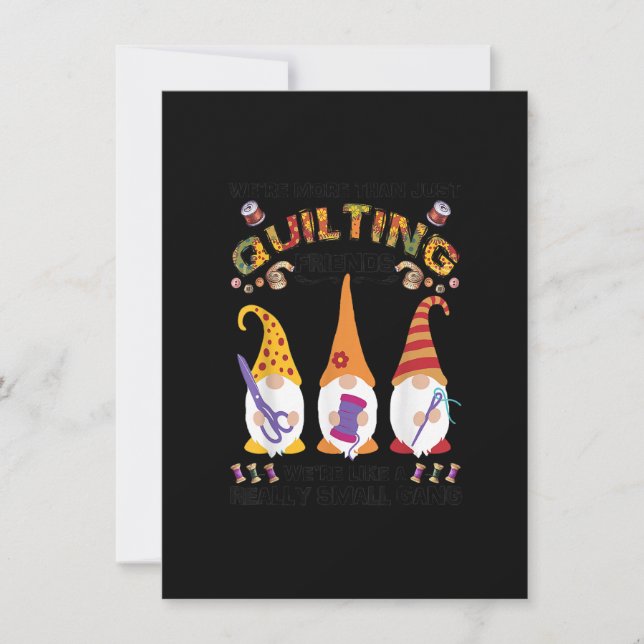 Convites Amigas em Quilting Eram Mais do que Apenas Amigas  (Frente)