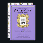 Convites AMIGOS™ | A que tem o aniversário de 40 anos<br><div class="desc">Celebre sua aniversário de 40 anos com este convite temático dos AMIGOS, inspirado no icônico programa de TV. Personalize-o com os detalhes do seu partido para criar um convite memorável que deliciará os fãs da série. Ideal para adicionar um toque de nostalgia dos anos 90 à sua celebração do marco....</div>