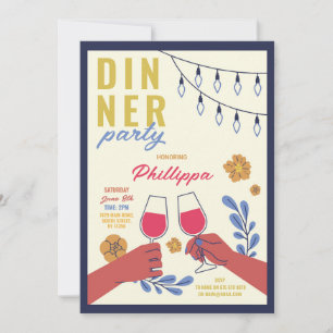 Convites Amigos no aniversário degustação de vinho almoço
