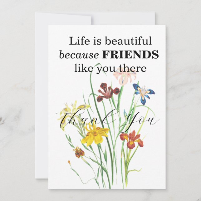 CONVITES AMIGOS, OBRIGADO ÀS CARTAS (Frente)