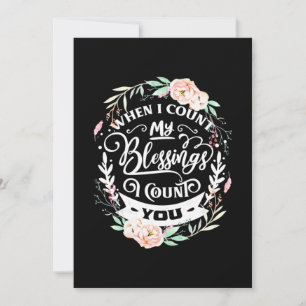 Convites Amigos Quando Eu Conto Minha Bênção