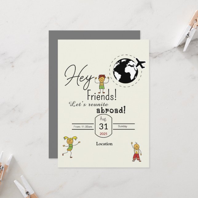 Convites Amigos reunidos (Frente/Verso In Situ)