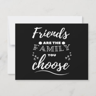 Convites Amigos são a Família que você escolhe Clássico
