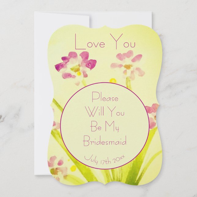 Convites Amo-Te Namorada (Verso)