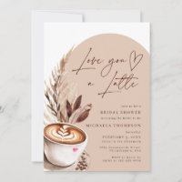 Amo-te um Chá de panela de café Latte
