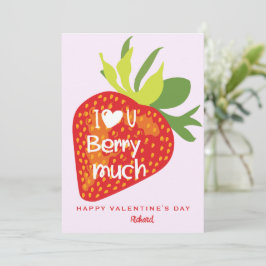 Convites Amo Você Berry Muito Namorados De Morango Vermelho