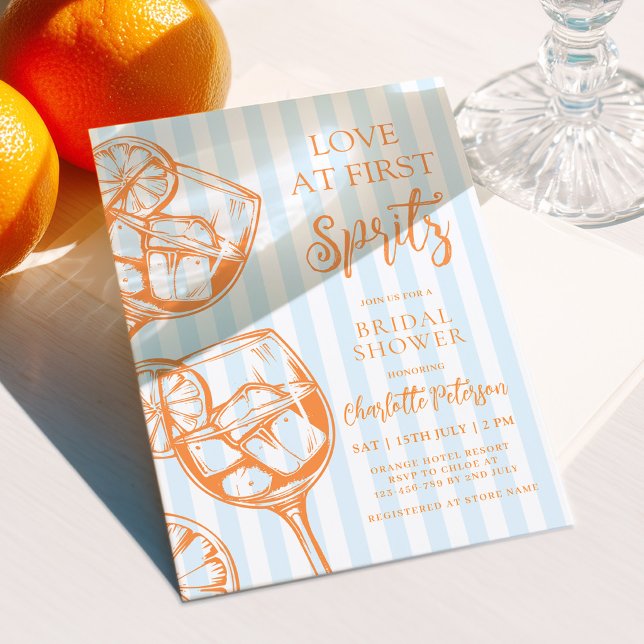 Convites Amor à Primeira Spritz Aperol Chá de Noiva (Criador carregado)