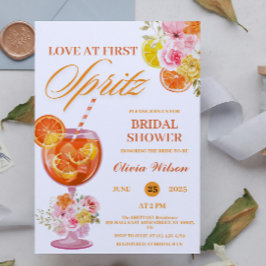 Convites Amor à Primeira Spritz Floral Coquetel Chá de Noiv