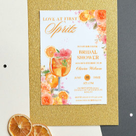 Convites Amor à Primeira Spritz Floral Coquetel Chá de Noiv