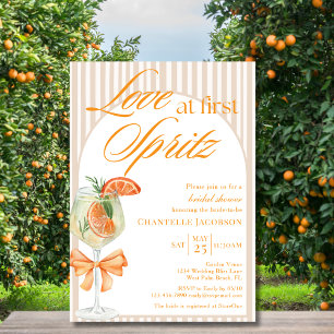 Convites Amor à Primeira Spritz Listras Boho Chá de Noiva