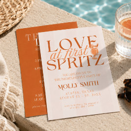 Convites Amor à Primeira Taça de Spritz na Despedida de Sol