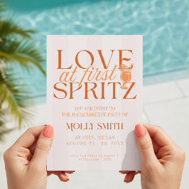 Convites Amor à Primeira Taça de Spritz na Despedida de Sol
