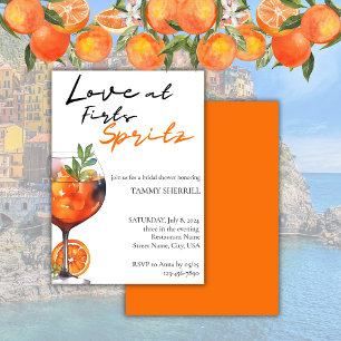 Convites Amor Ao Primeiro Chá de panela De Spritz Primavera