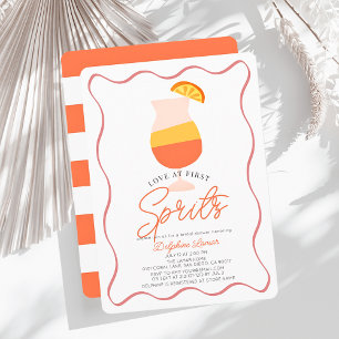 Convites Amor ao Primeiro Chá de panela Spritz Retro