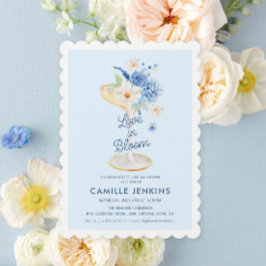 Convites Amor Azul em Bloom Floral Bridal Invasão