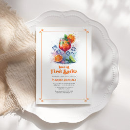 Convites Amor Chic à Primeira Taça de Spritz Chá de Noiva