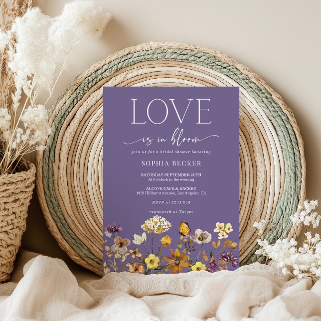 Convites Amor com Chá de panela de Bloom (Criador carregado)