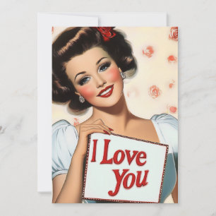 Convites Amor com Pin-Up Retroativo