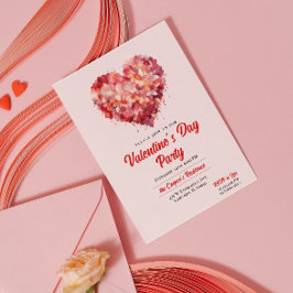 Convites Amor | Coração | Parte Dia de os namorados