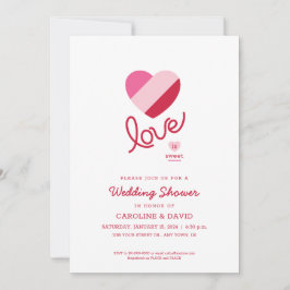 Convites Amor, Corações, Chá Casal, Chá de casamento
