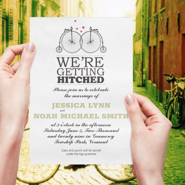 Convites Amor de Bicicleta Antiga (Criador carregado)