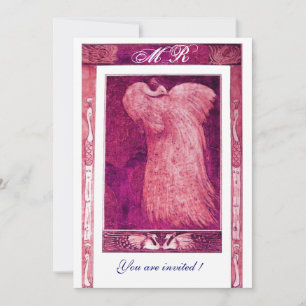 Convites AMOR DE NOIVA PAVÃO MONOGRAMA ,rosa vermelho branc