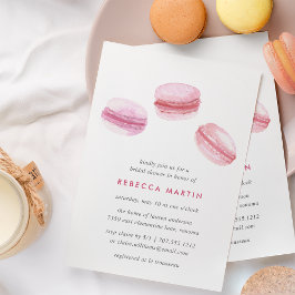 Convites Amor doce | Chá de panela de Macaron rosa