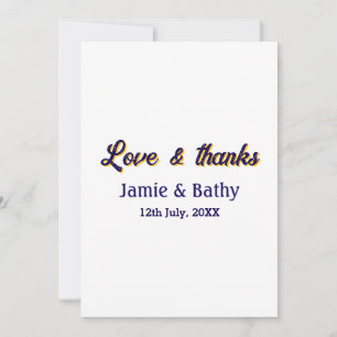 Convites Amor e agradecimento nome da dupla data roxo laran