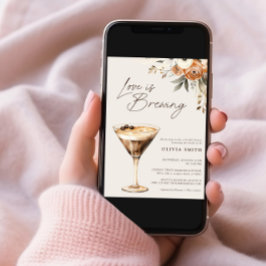 Convites Amor é Criar Chá de panela Espresso Martini