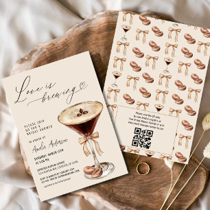 Convites Amor é Criar Chá de panela Espresso Martini