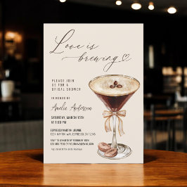 Convites Amor é Criar Chá de panela Espresso Martini