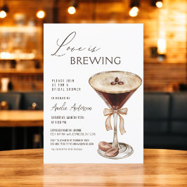 Convites Amor é Criar Chá de panela Espresso Martini