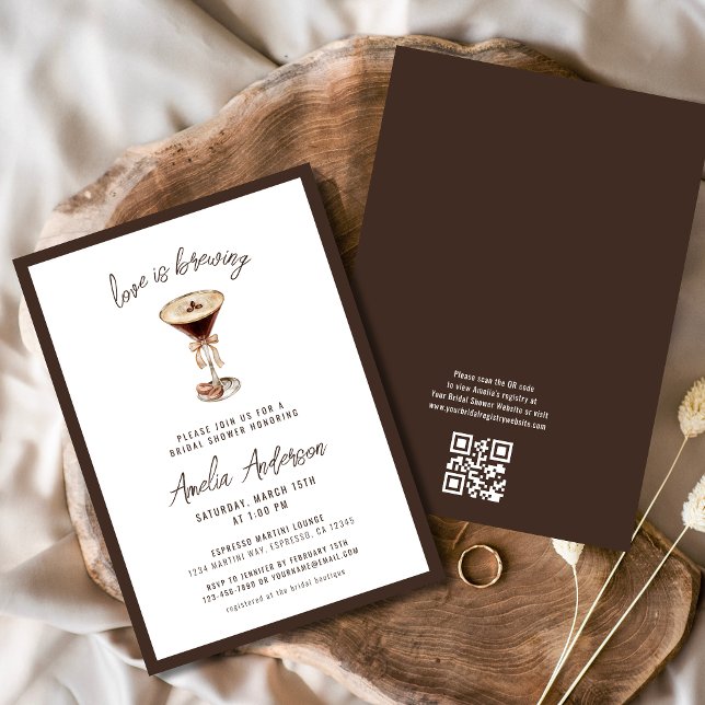 Convites Amor é Criar Chá de panela Espresso Martini (Criador carregado)