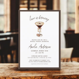 Convites Amor é Criar Chá de panela Espresso Martini
