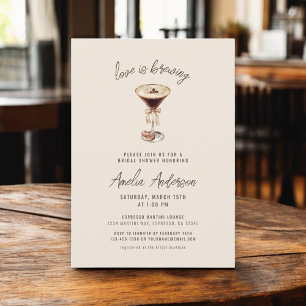 Convites Amor é Criar Chá de panela Espresso Martini