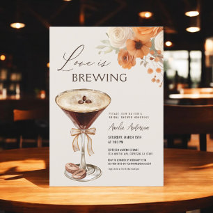 Convites Amor é Criar Chá de panela Espresso Martini