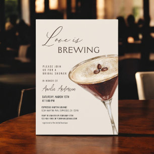 Convites Amor é Criar Chá de panela Espresso Martini