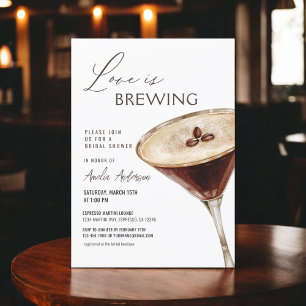 Convites Amor é Criar Chá de panela Espresso Martini