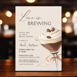 Convites Amor é Criar Chá de panela Espresso Martini