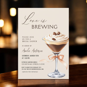Convites Amor é Criar Chá de panela Espresso Martini
