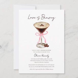 Convites Amor é Criar Chá de panela Espresso Martini