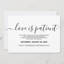 Convites Amor é Patient Custom Photo Wedding Postponed