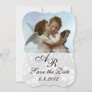 Convites Amor e Psiquê como Monograma de Festa de Casamento