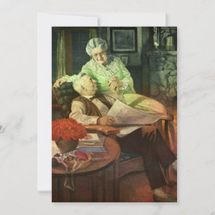 Convites Amor e Romance Antigos, Festa de 50º Aniversário